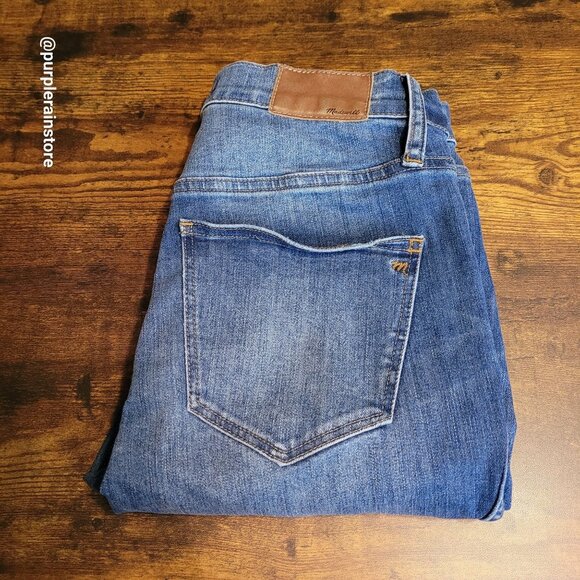 Madewell Jeans Size 28 Skinny 10" High Rise Tummy Control Rosecliff Wash H6319 - Picture 3 of 13
